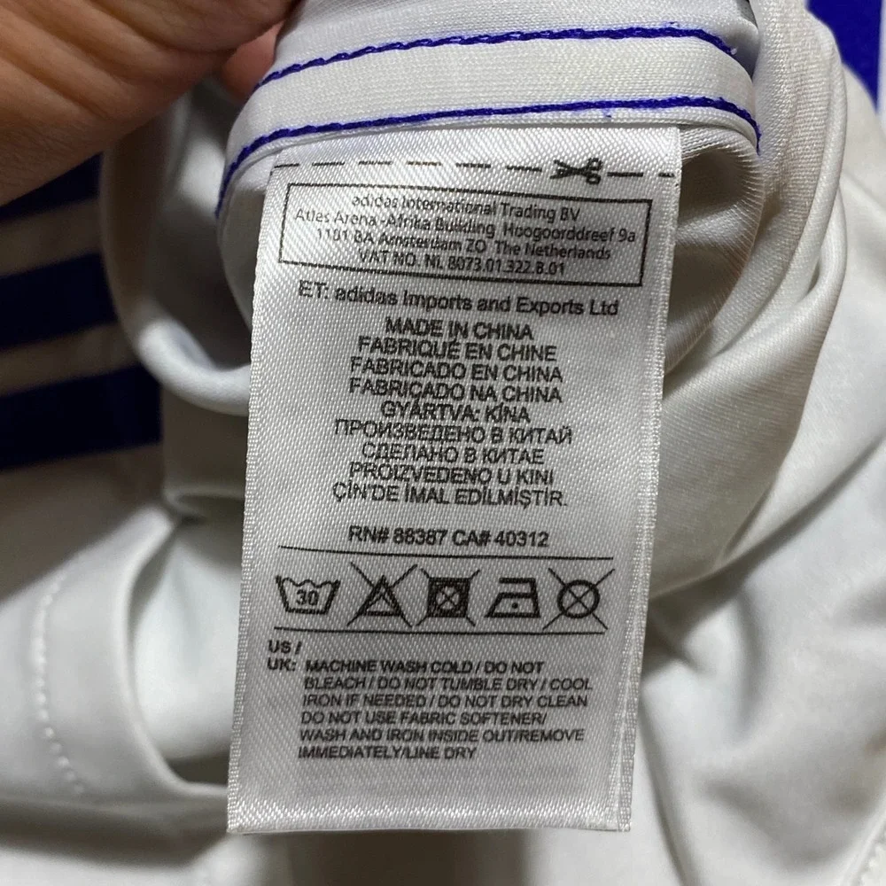 Adidas Chelsea FC 2016-17 Away 3rd Jersey White Blue Climacool Mens Small